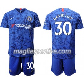Completo Calcio Chelsea David Luiz 30 Bambino Divisa Prima 2019/2020